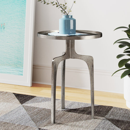 AllModern Glencoe Tray Top Pedestal End Table & Reviews Wayfair
